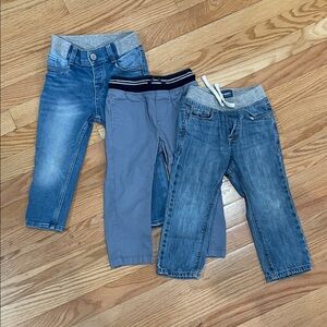 Stylish Kids Denim and Chino Pants Set
